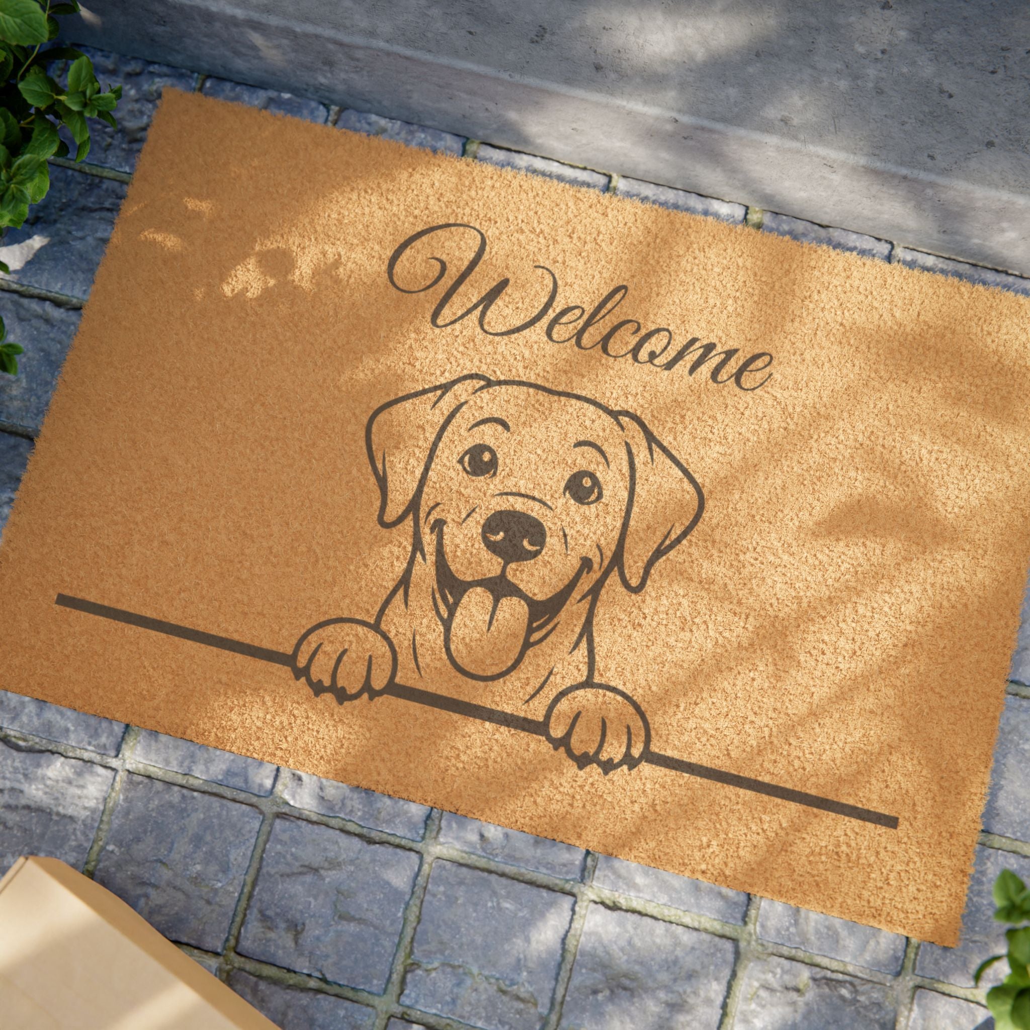 Dog Welcome Doormat — Cute Labrador Entryway Mat