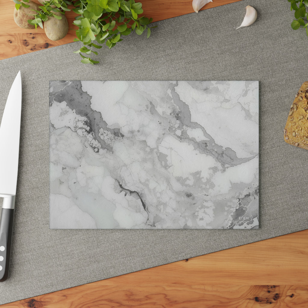 Elegant Marble Glass Cutting Board | Kitchen Decor, Hostess Gift, Holiday Celebration, Cooking Enthusiast, Modern Home