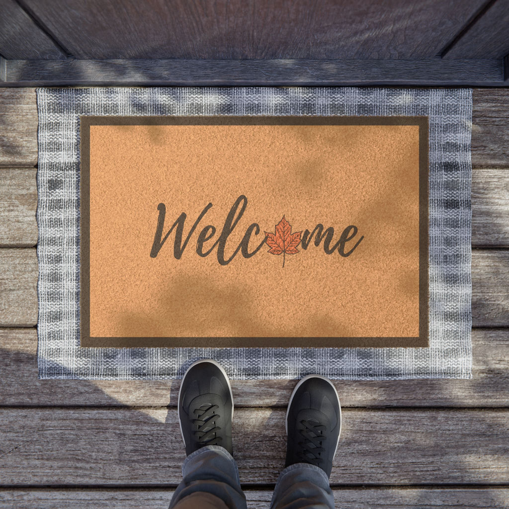 Welcome Leaf Doormat - Seasonal Entryway Rug