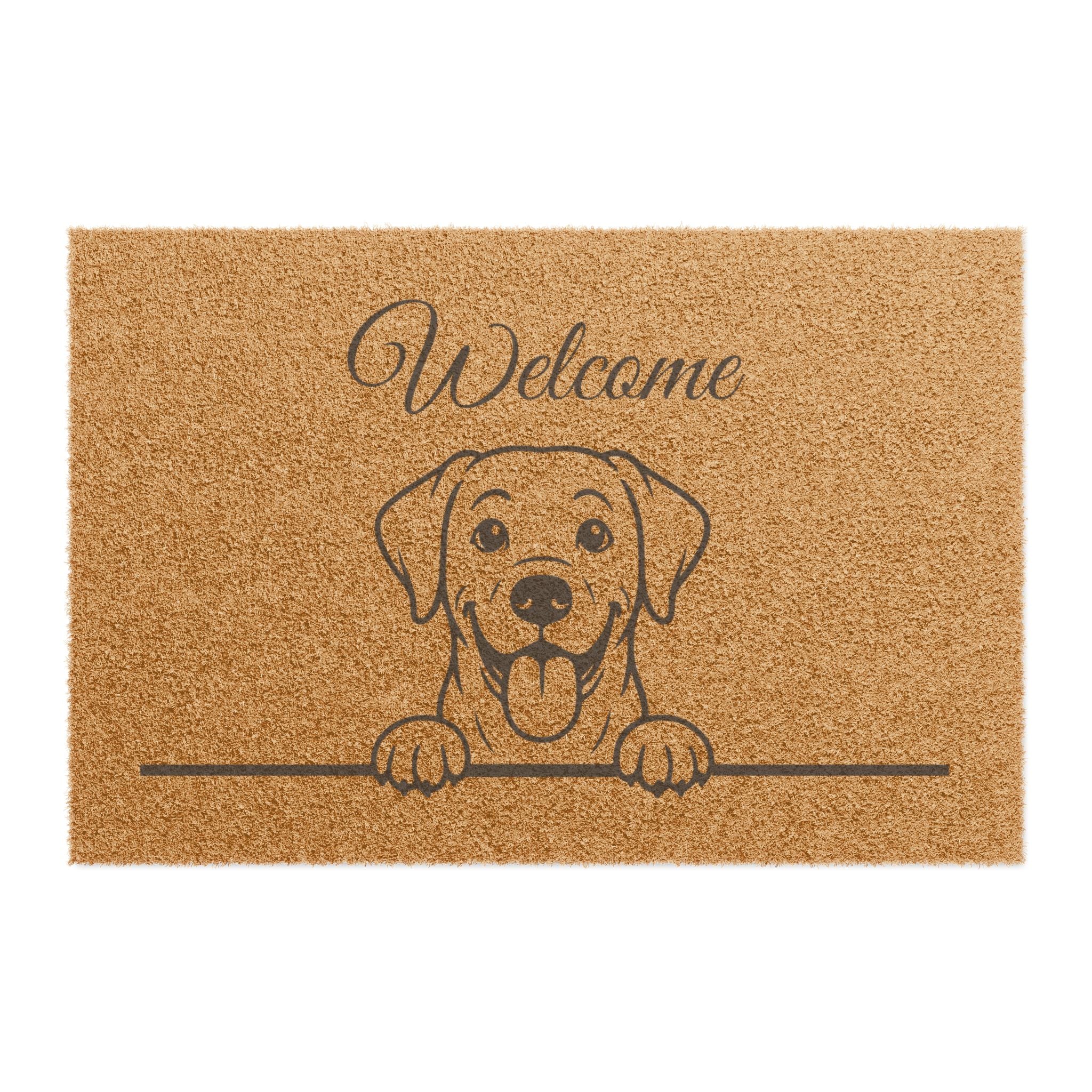 Dog Welcome Doormat — Cute Labrador Entryway Mat