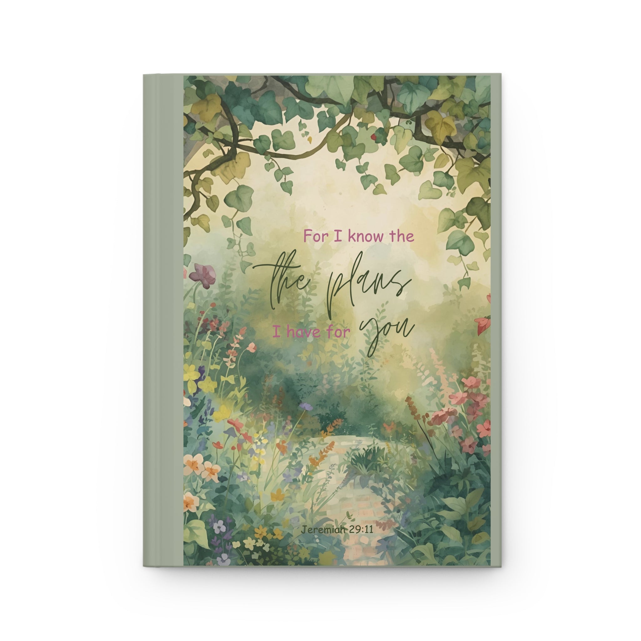 Inspirational Floral Hardcover Journal – Perfect for Journaling, Gratitude, Reflection, Gift for Her, Nature Lovers, Bible Verse Design
