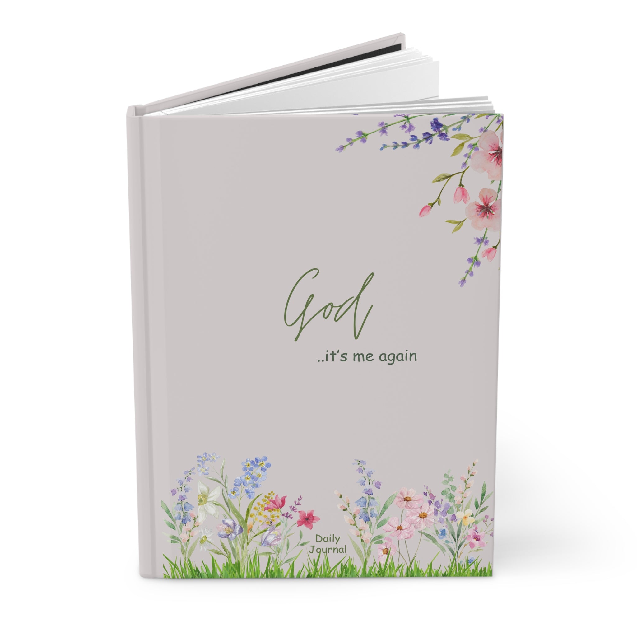 Floral Prayer Journal - Matte Hardcover, Inspirational Journal, Daily Reflection Notebook, Gratitude Journal, Faith-Based Writing