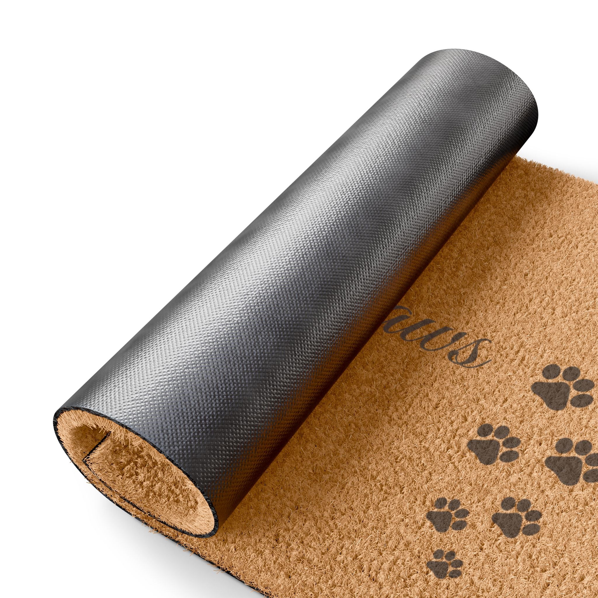 Doormat — "Wipe Your Paws" Paw Print Welcome Mat