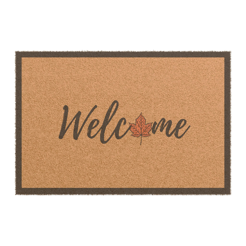 Welcome Leaf Doormat - Seasonal Entryway Rug