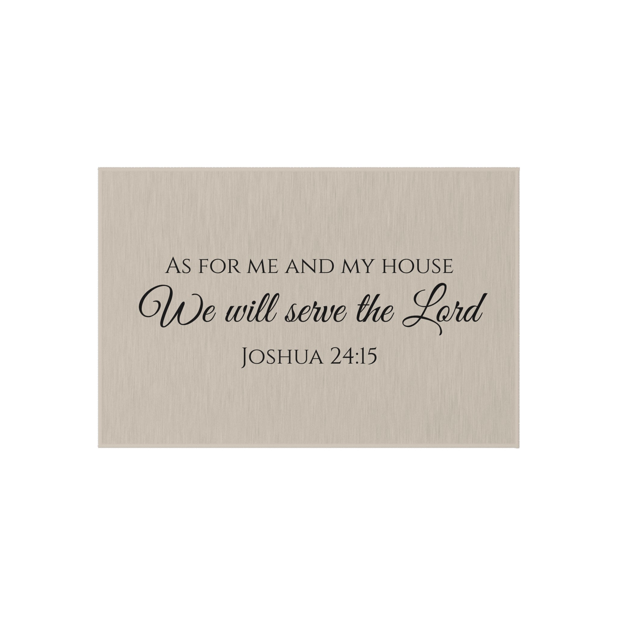 Faith-Inspired Outdoor Rug with Inspirational Quote