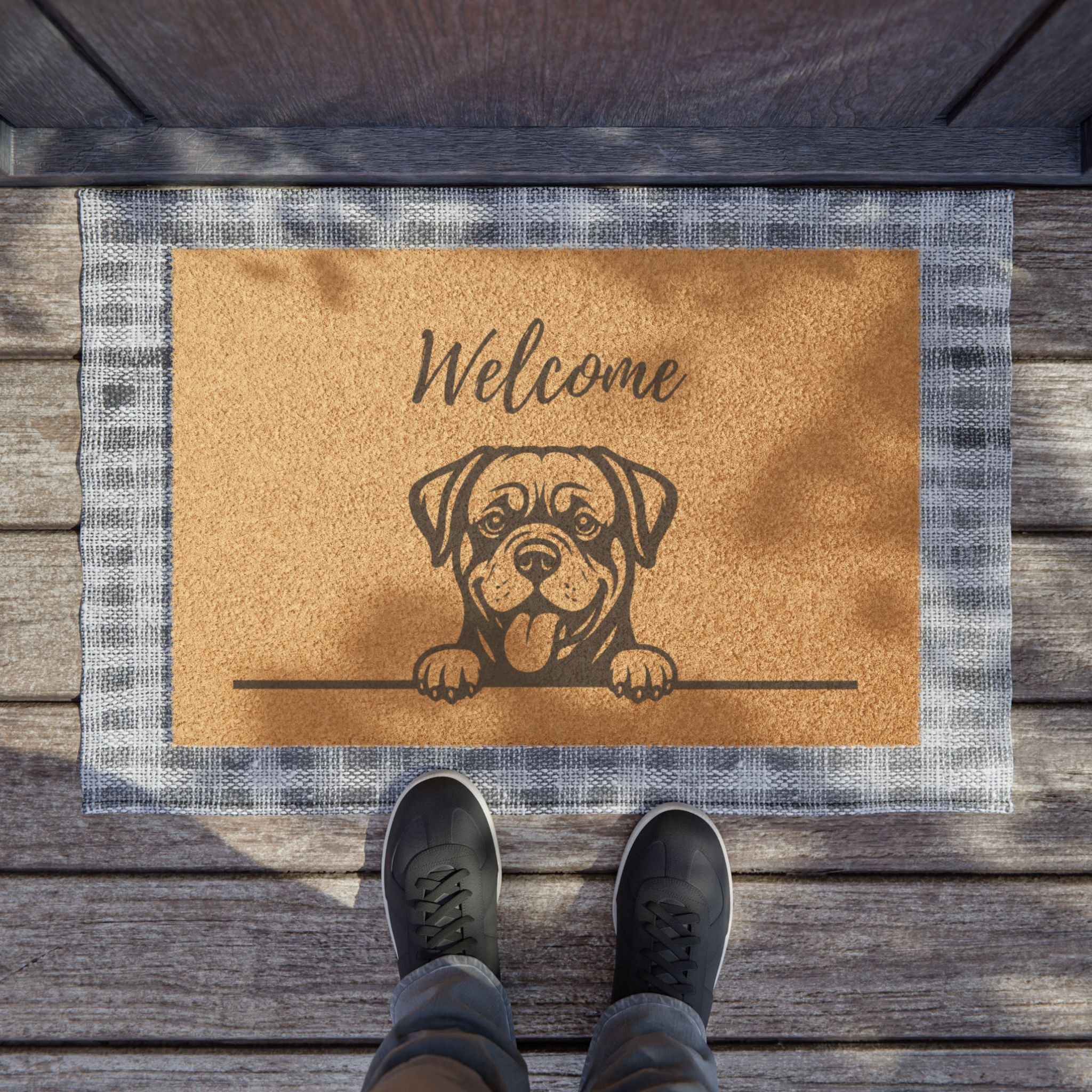 Welcome Puppy Doormat — Cute Dog Welcome Coir Mat for Dog Lovers