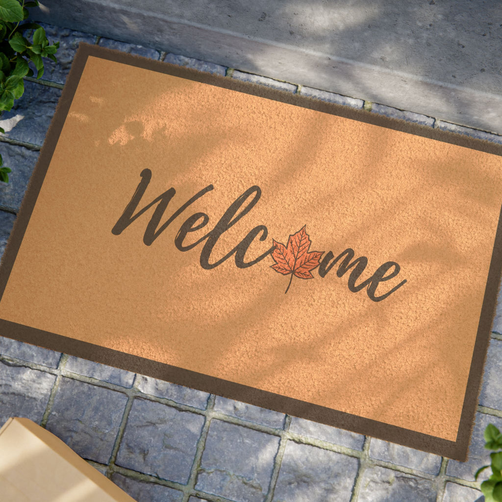 Welcome Leaf Doormat - Seasonal Entryway Rug